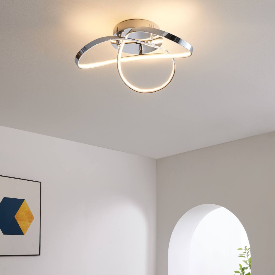 Plafonnier LED design 3 boucles - ACHT