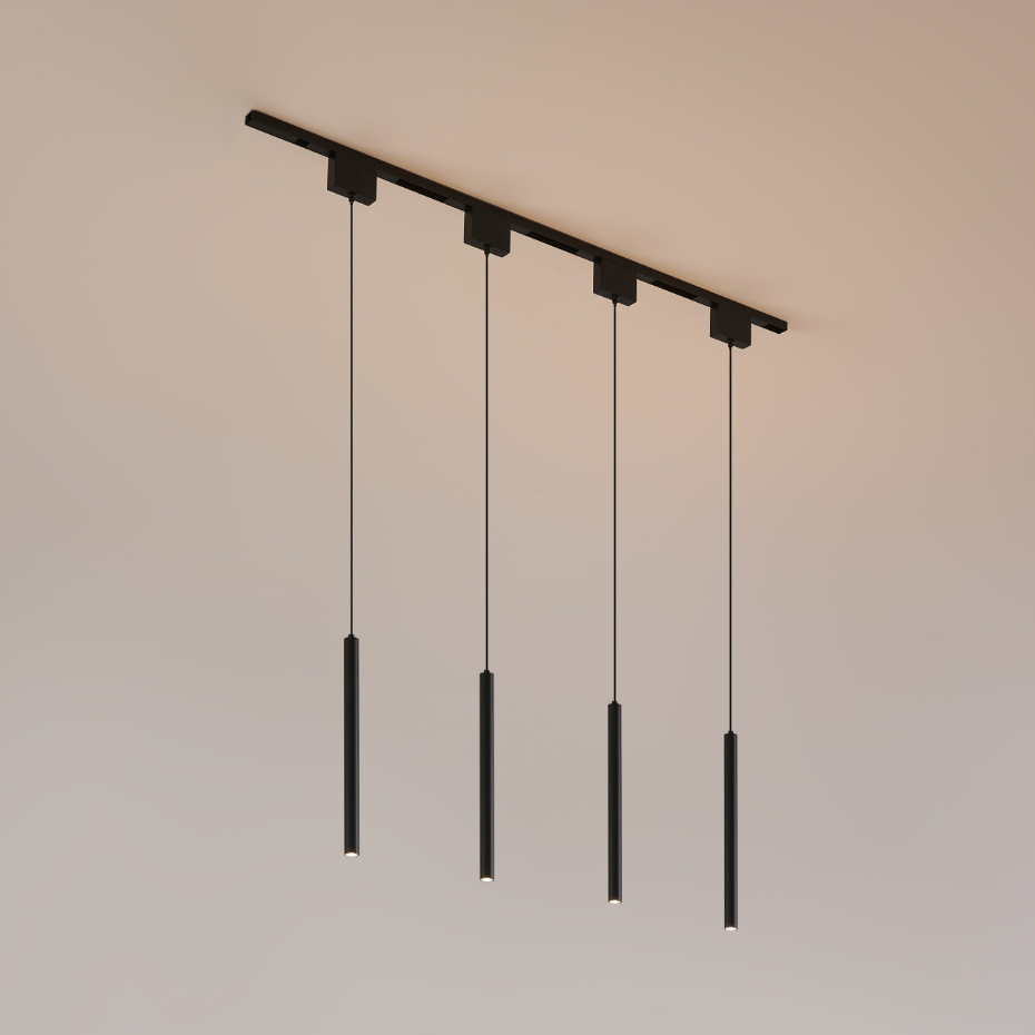 Kit rail 4 tubes LED suspendus - LYNE