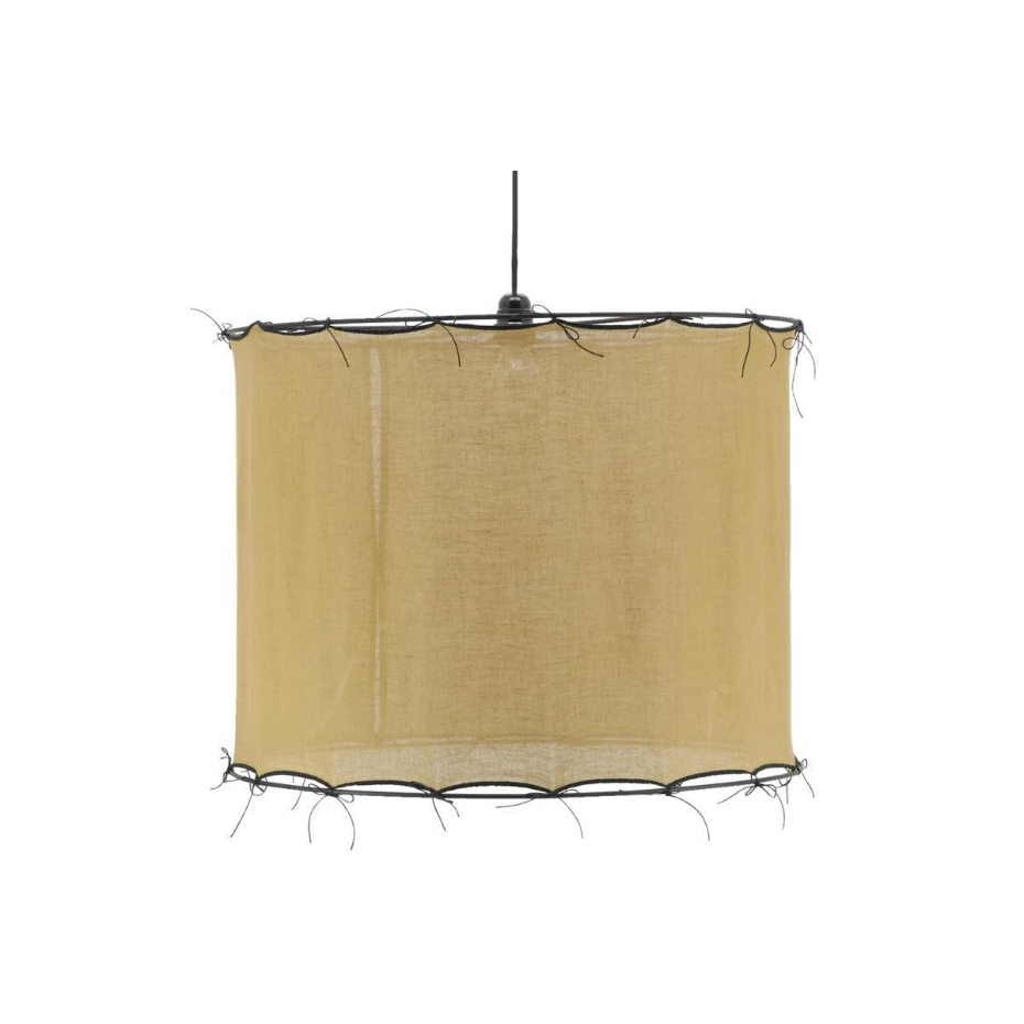 Abat-jour pour suspension en coton Riad Grand Safran