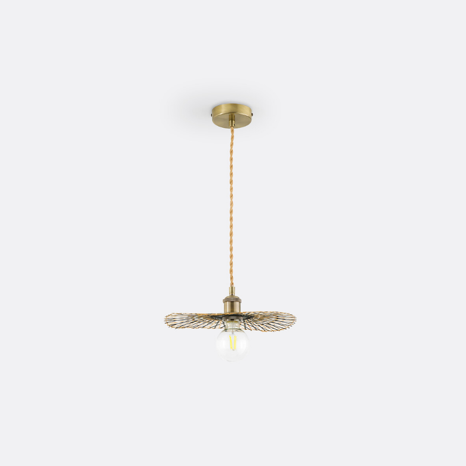 Suspension en bambou aérienne Ø30 cm, Ezia