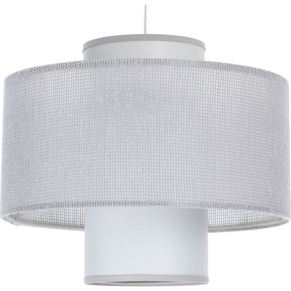 Suspension ronde en jute et lin Twin Light
