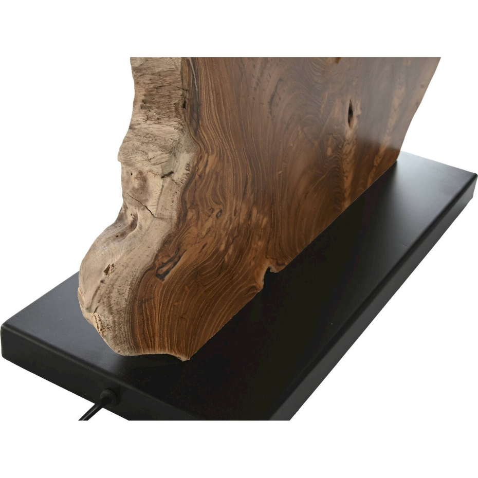Lampe de table en bois et fer forgé rectangulaire Item Home Lamps 2c 24