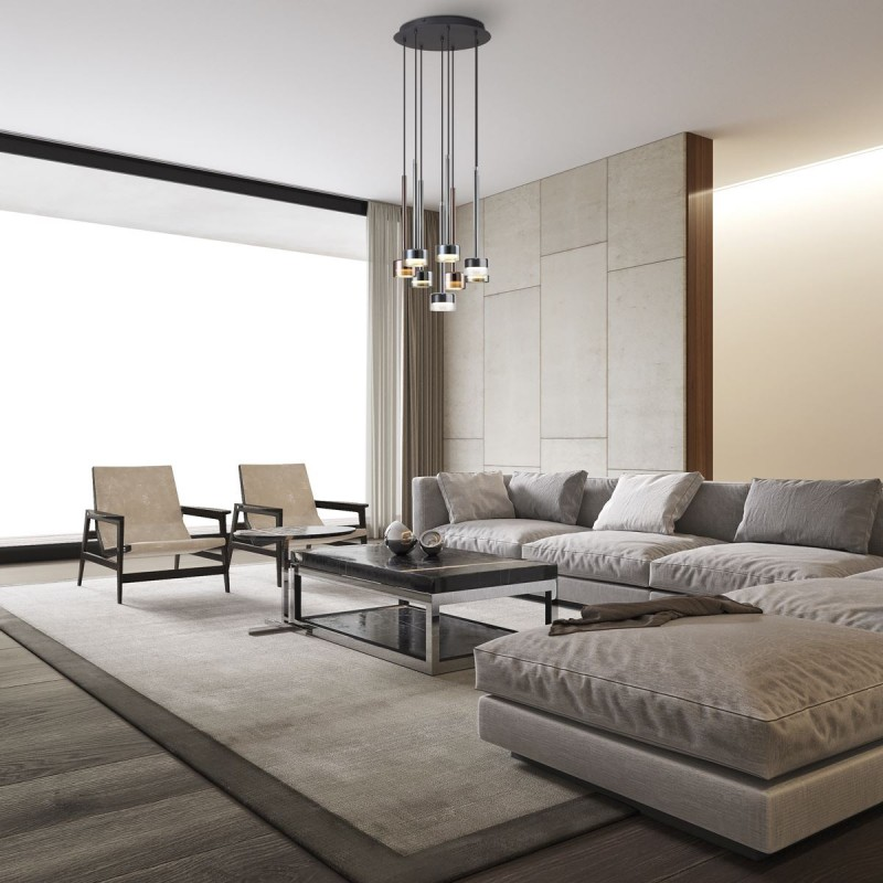 Suspension en verre design, D.41