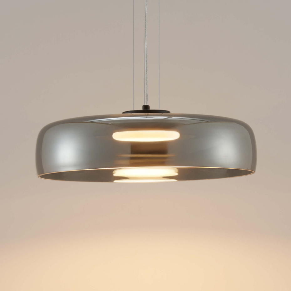 Suspension LED en verre fumé - RICCARDO