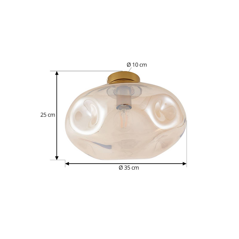 Plafonnier en métal design, Lelia