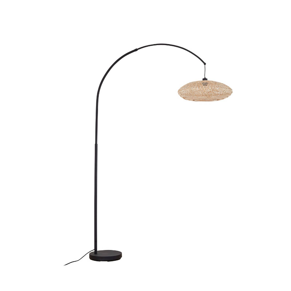 Lampadaire en métal moderne, Solvian