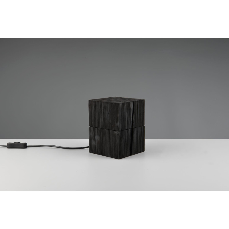 Lampe design en bois vintage, TRESOR