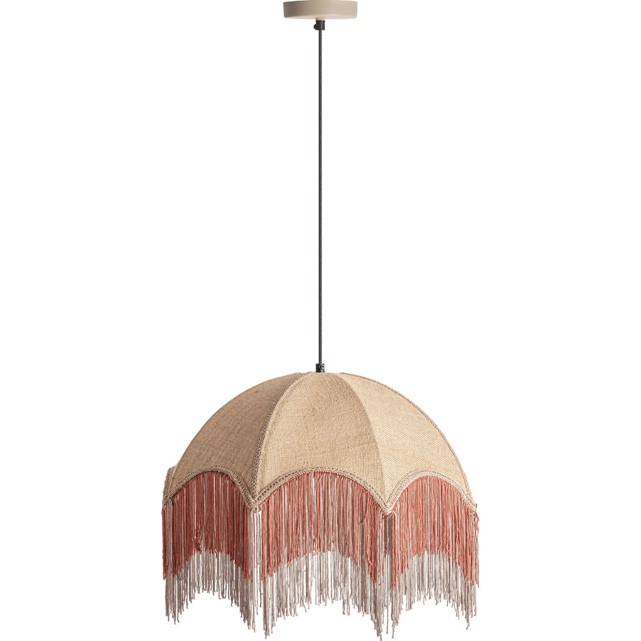 Lustre suspendu en jute style provençal