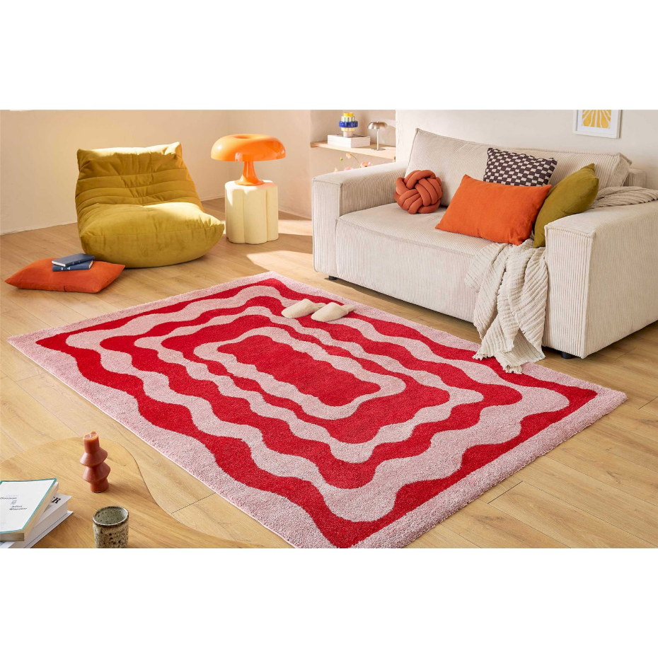 Tapis rectangulaire en polypropylène Groovy