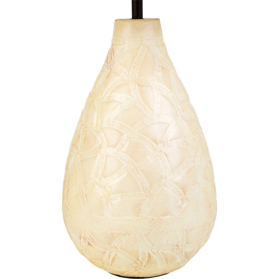 Lampe de table en fer abat-jour forme organique