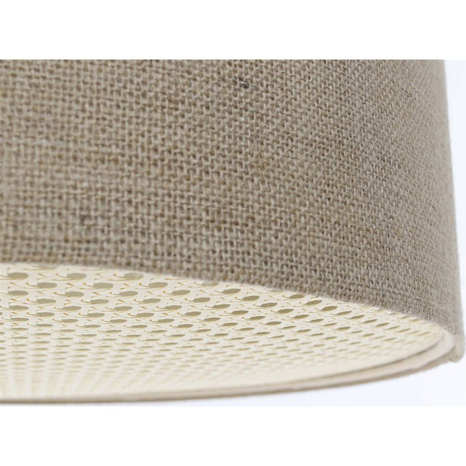 Suspension en lin rond Boho Elegant