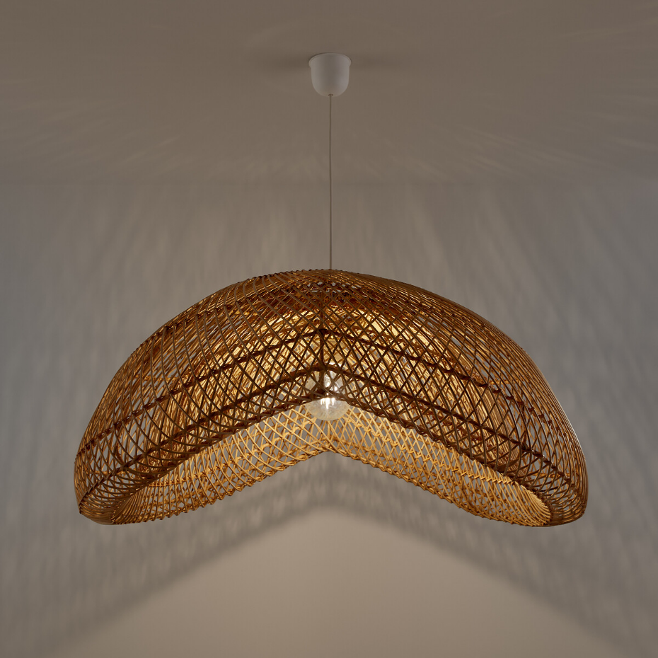 Suspension en rotin Ø81 cm, Kirana