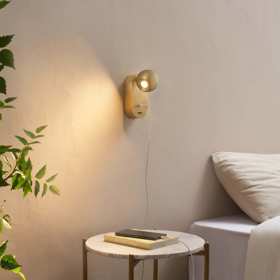 Applique LED chic avec port USB-C - YVAN