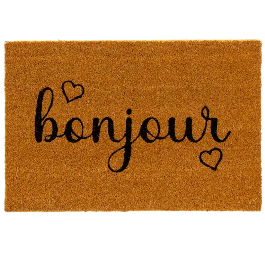 Paillasson coco Bonjour 60x40x1.5cm