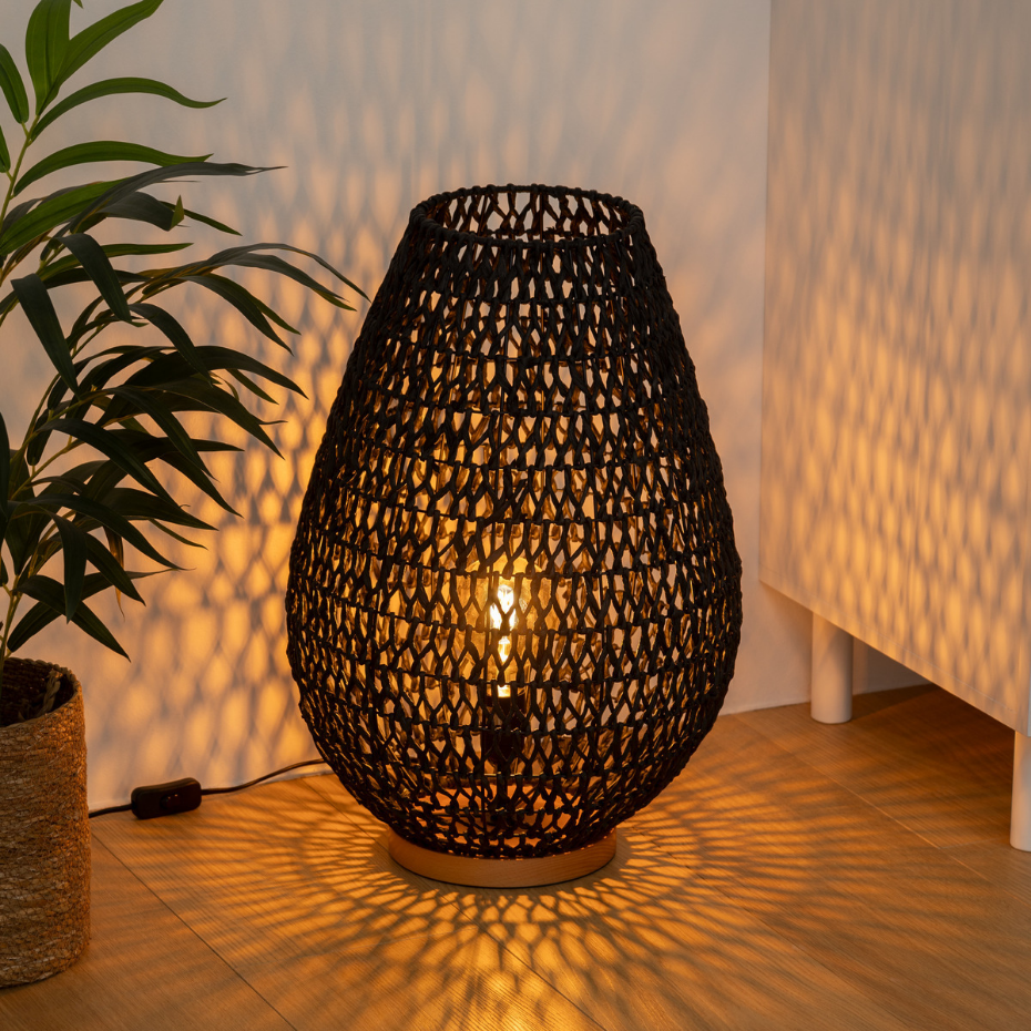 Lampe à poser corde tressée ETEL