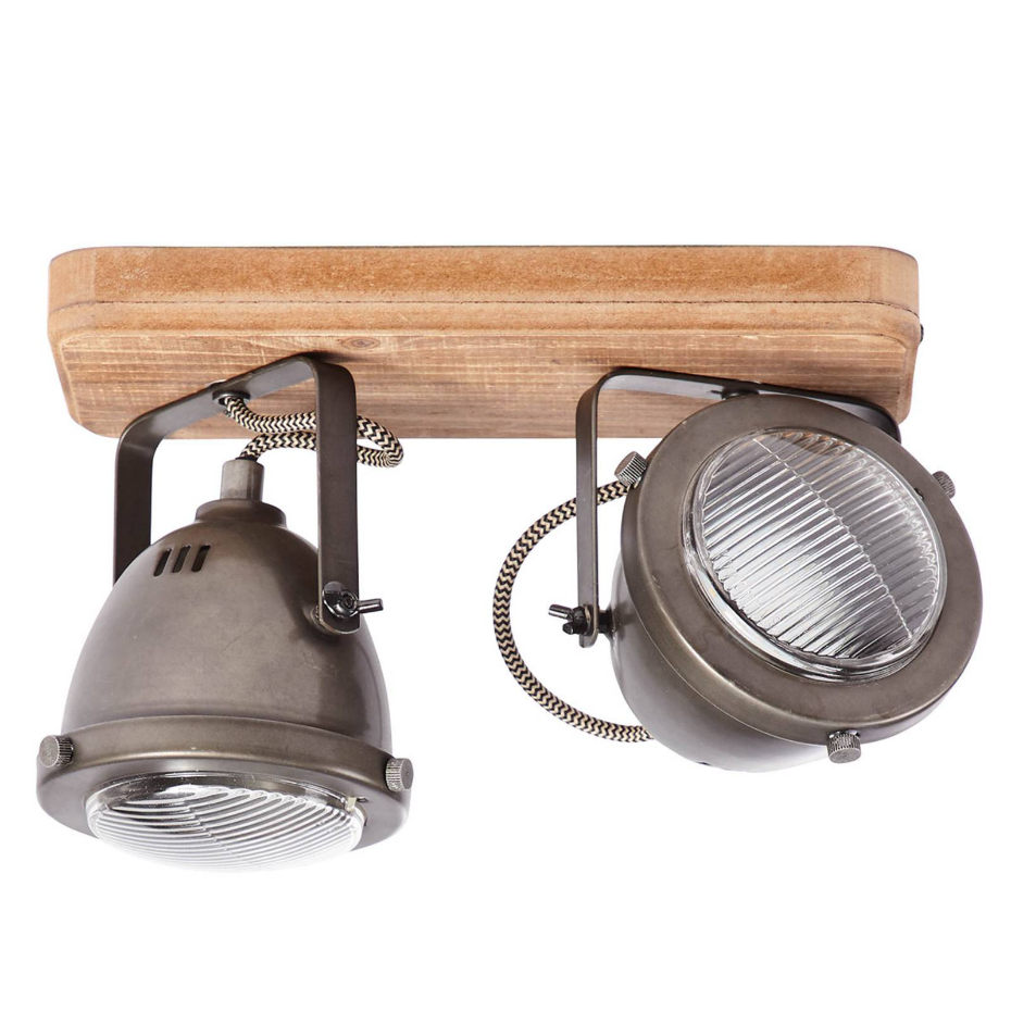 Plafonnier en bois industriel, Carmen Wood