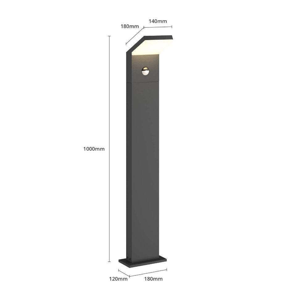 Luminaire extérieur en aluminium moderneLED