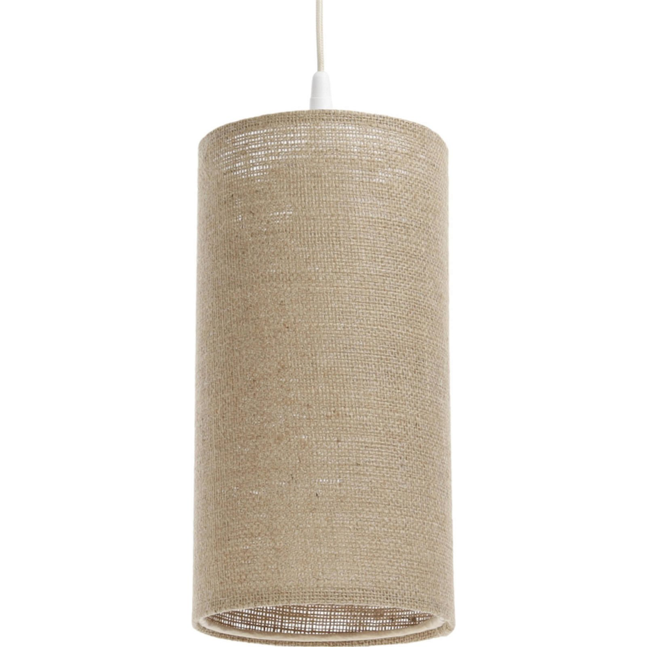 Suspension en lin rond Boho Elegant