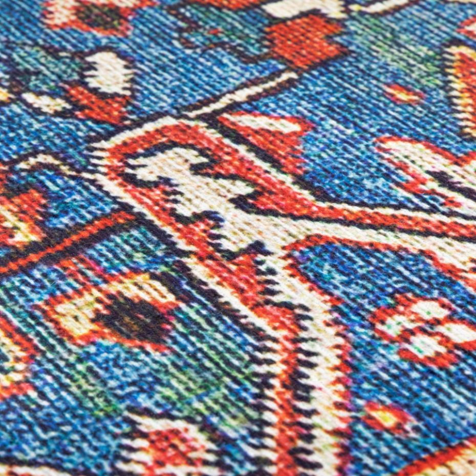 Tapis effet velours tissé plat ANTIKA