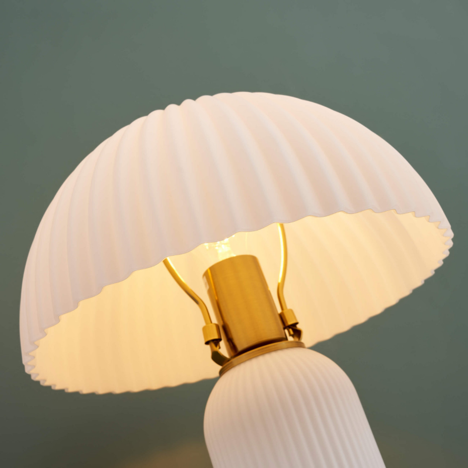 Lampe à poser vintage en verre - ADALINE