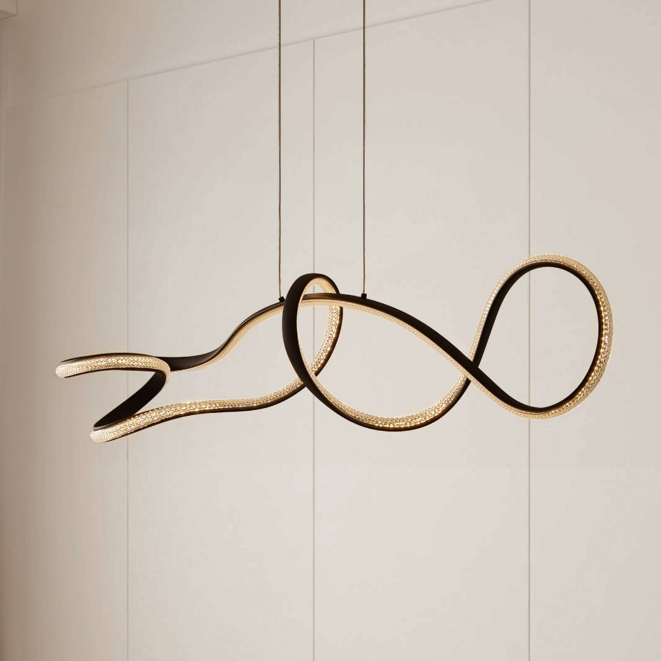 Suspension en aluminium moderneLED, Rodado