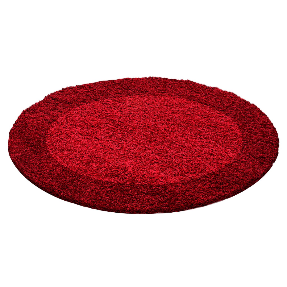 Tapis de salon shaggy rond bicolore OTTA