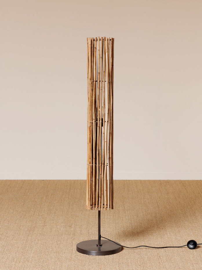Lampadaire en rotin SAVANA