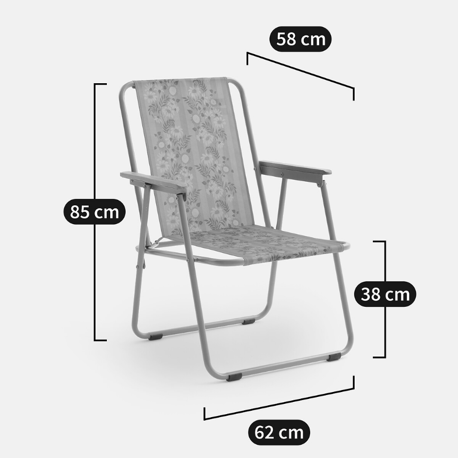 Fauteuil de jardin pliable, VALERIA