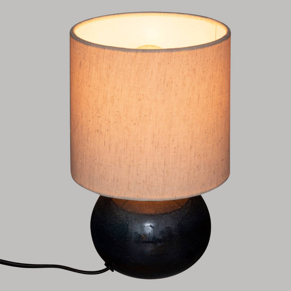 Lampadaire arc grès et coton GAIA