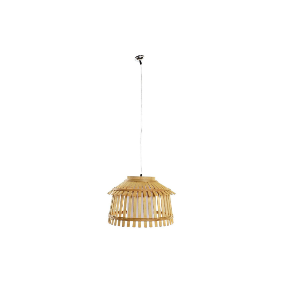 Suspension bambou et polyester - 43x43x29cm