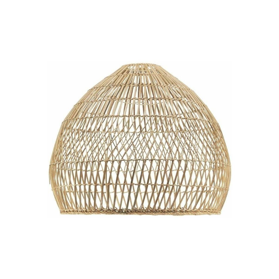 Abat-jour en rotin naturel pour suspension Rond