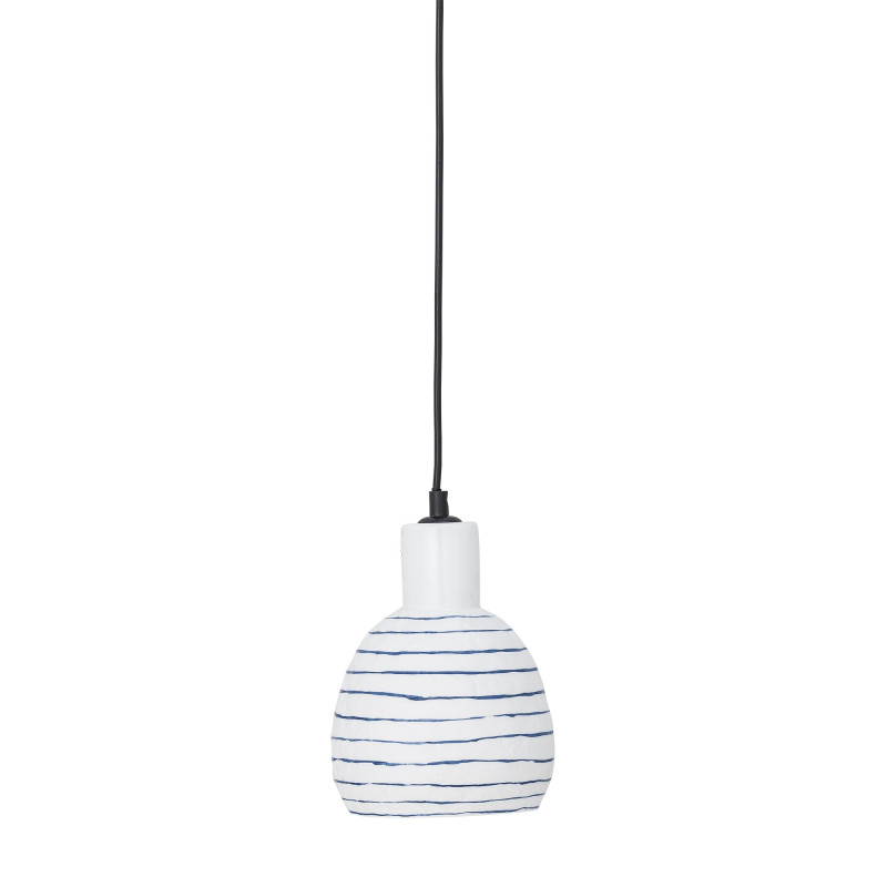 Petite suspension grès peint  Elga