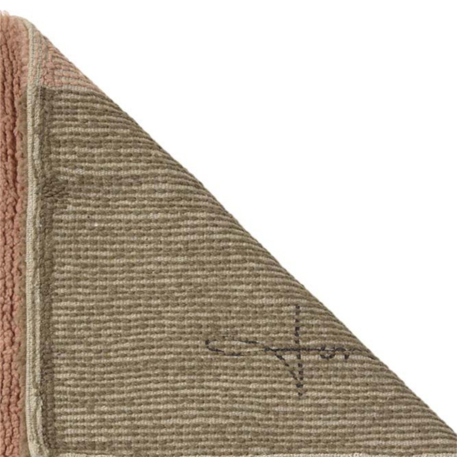 Tapis Lainable Rectangulaire Rose Fané CHROMA STRIPES