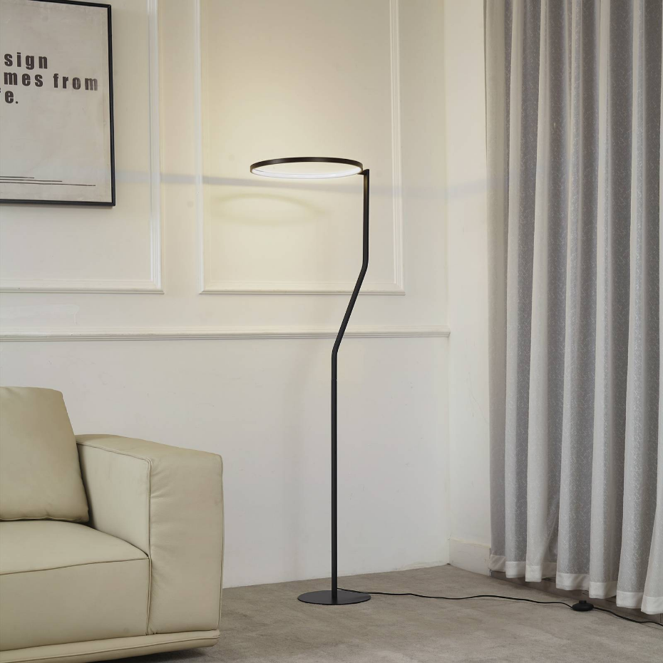 Lampadaire en métal moderneLED, Rayon