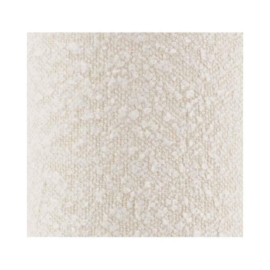 Lampe en métal et coton bouclette