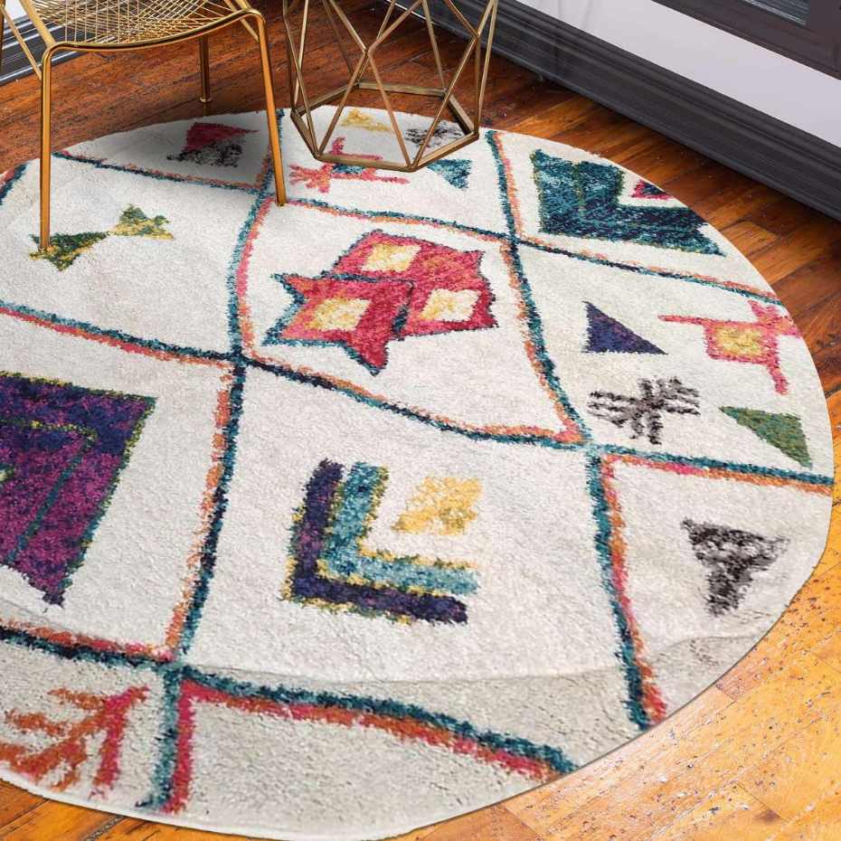 Tapis berbère tissé motifs tribaux LYN5 OURIKA C