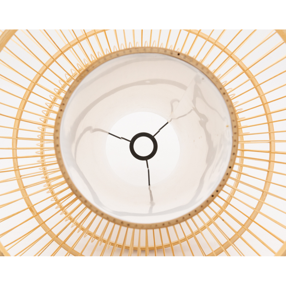 Abat-jour seul design en bambou naturel