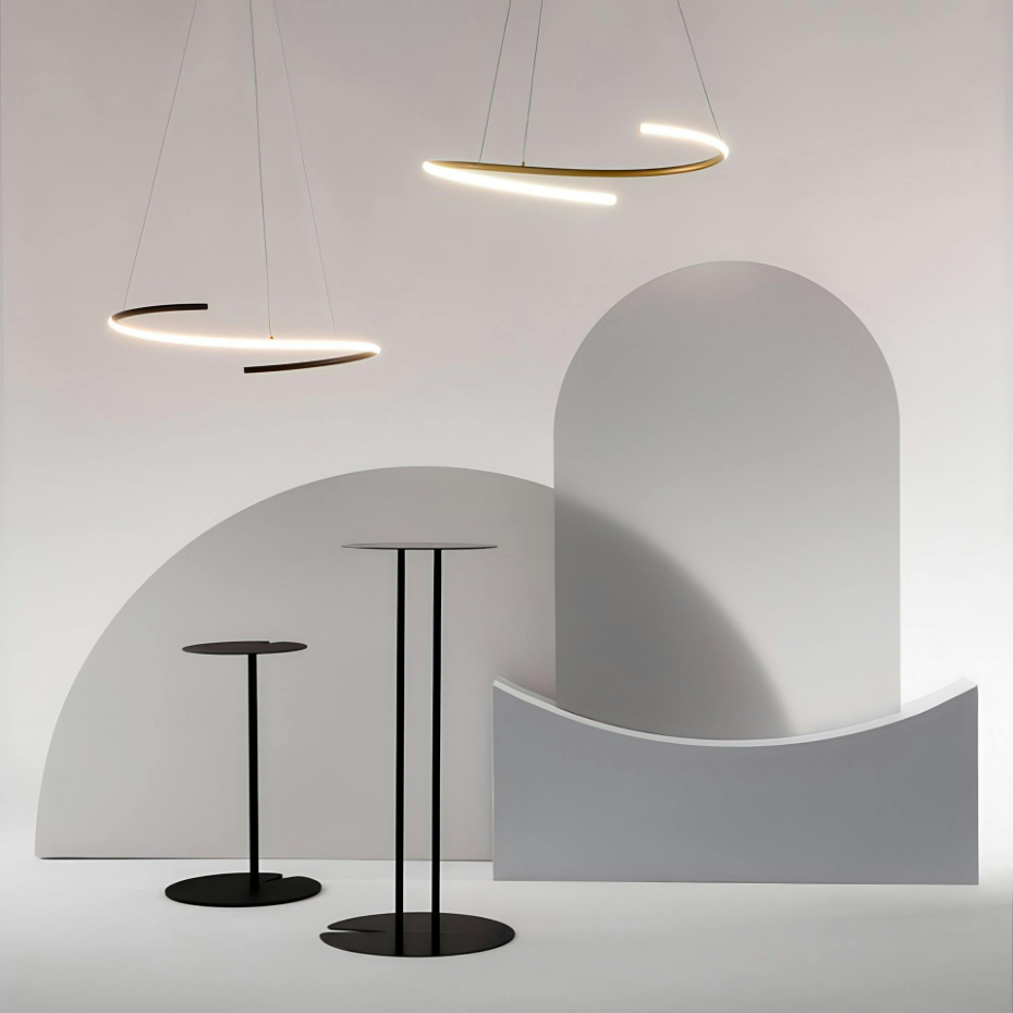 Suspension spirale à LED AVA