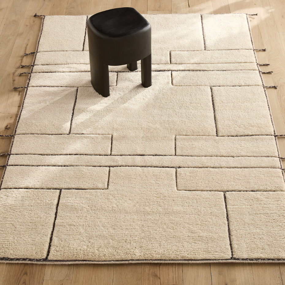 Tapis noué main, 93% laine, Stauro