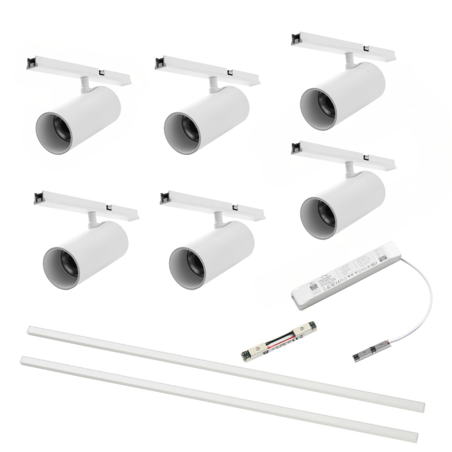 Pack rail magnétique 42W 6 spots - LYNE