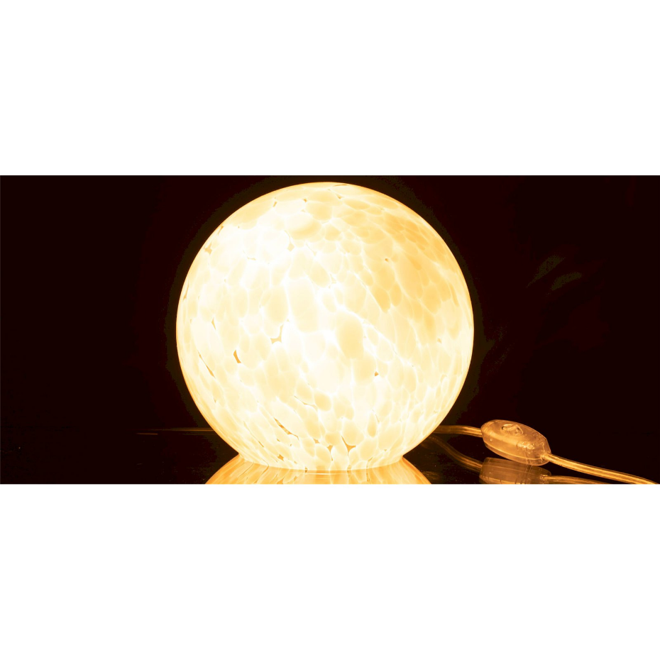 Lampe de salon ronde en verre