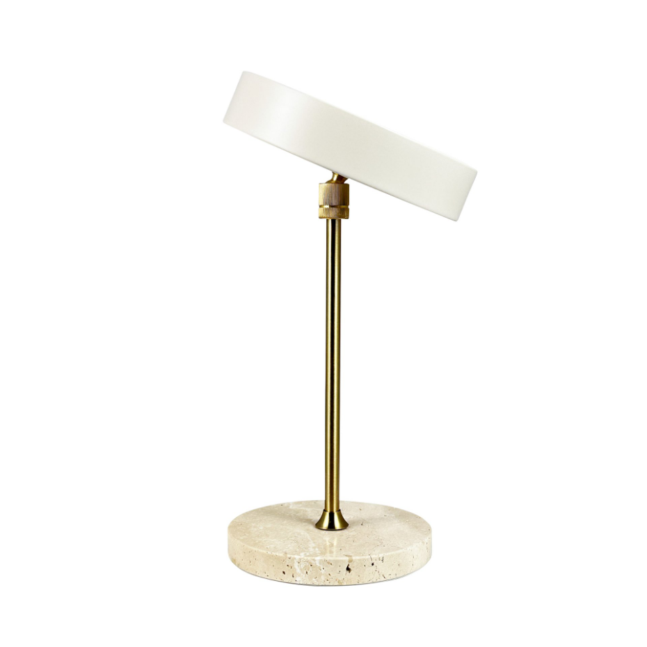 Lampe à poser LED MOONLIGHT noir, marbre