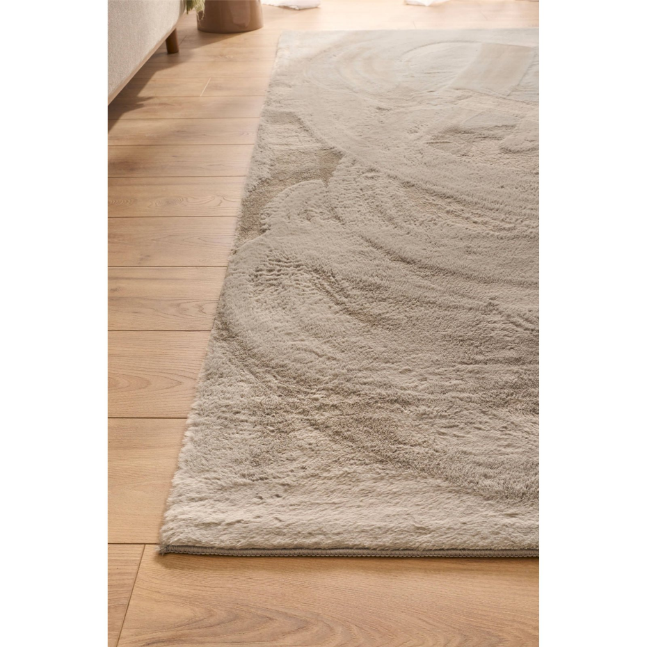 Tapis en polyester rectangulaire lavable nube