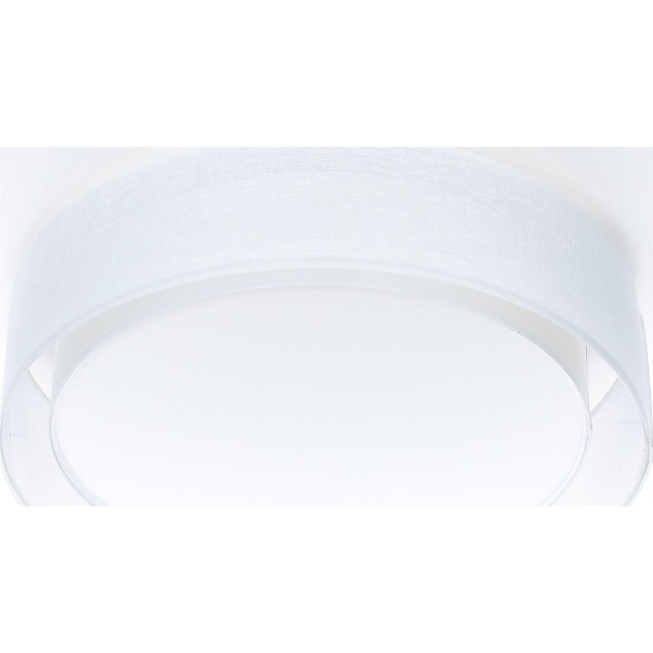 Plafonnier rond en tissu double couche Puro