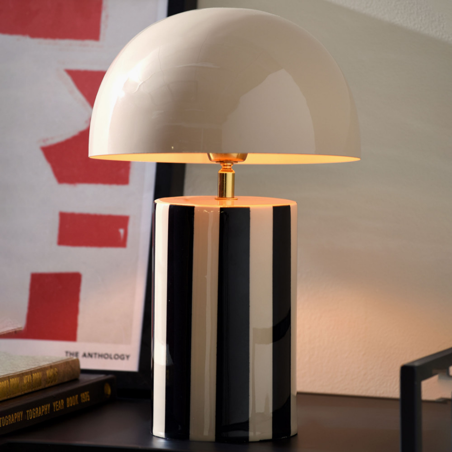 Lampe à poser champignon en métal- RAYADO