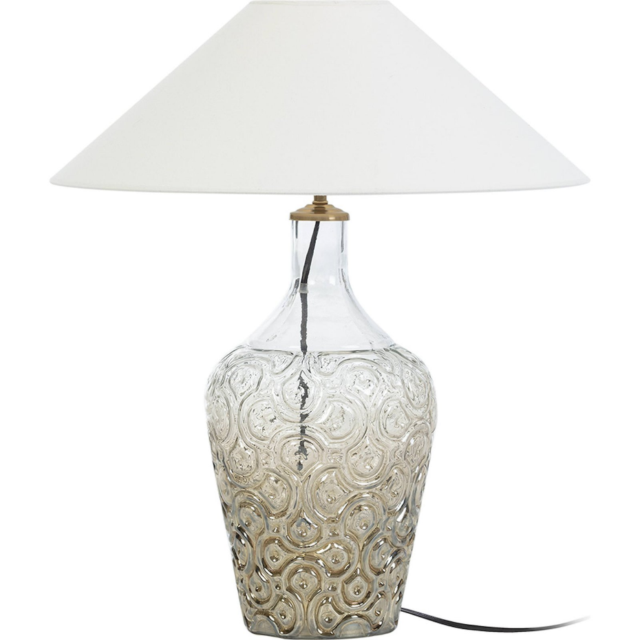 Lampe de table en verre rond style contemporain