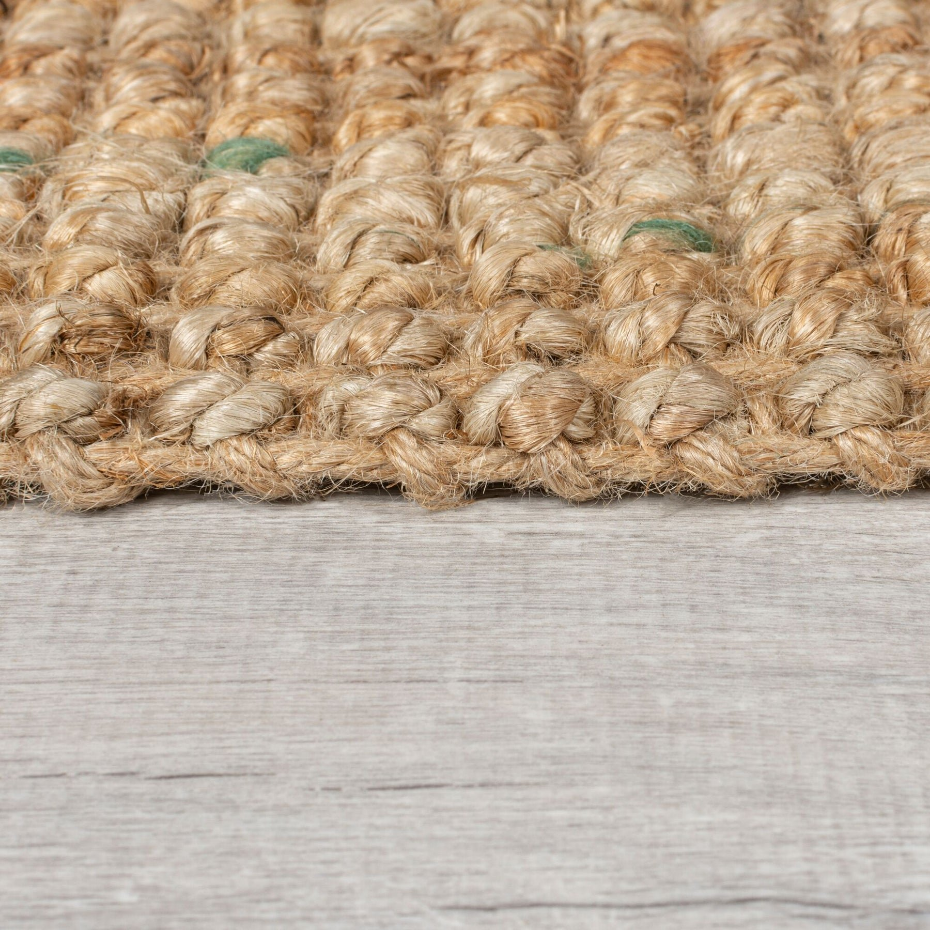 Tapis de couloir en jute coloré SARITA