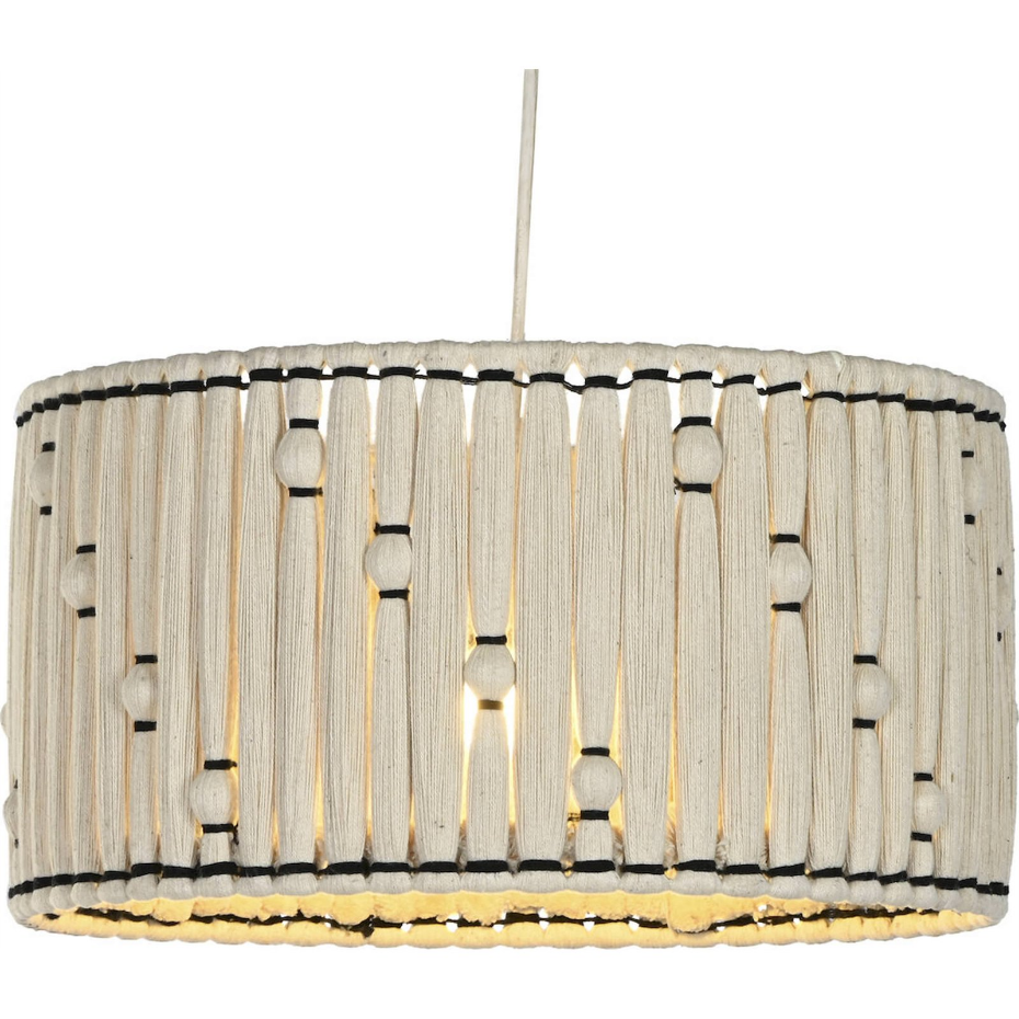 Suspension ronde en jute et coton Urban Vila3