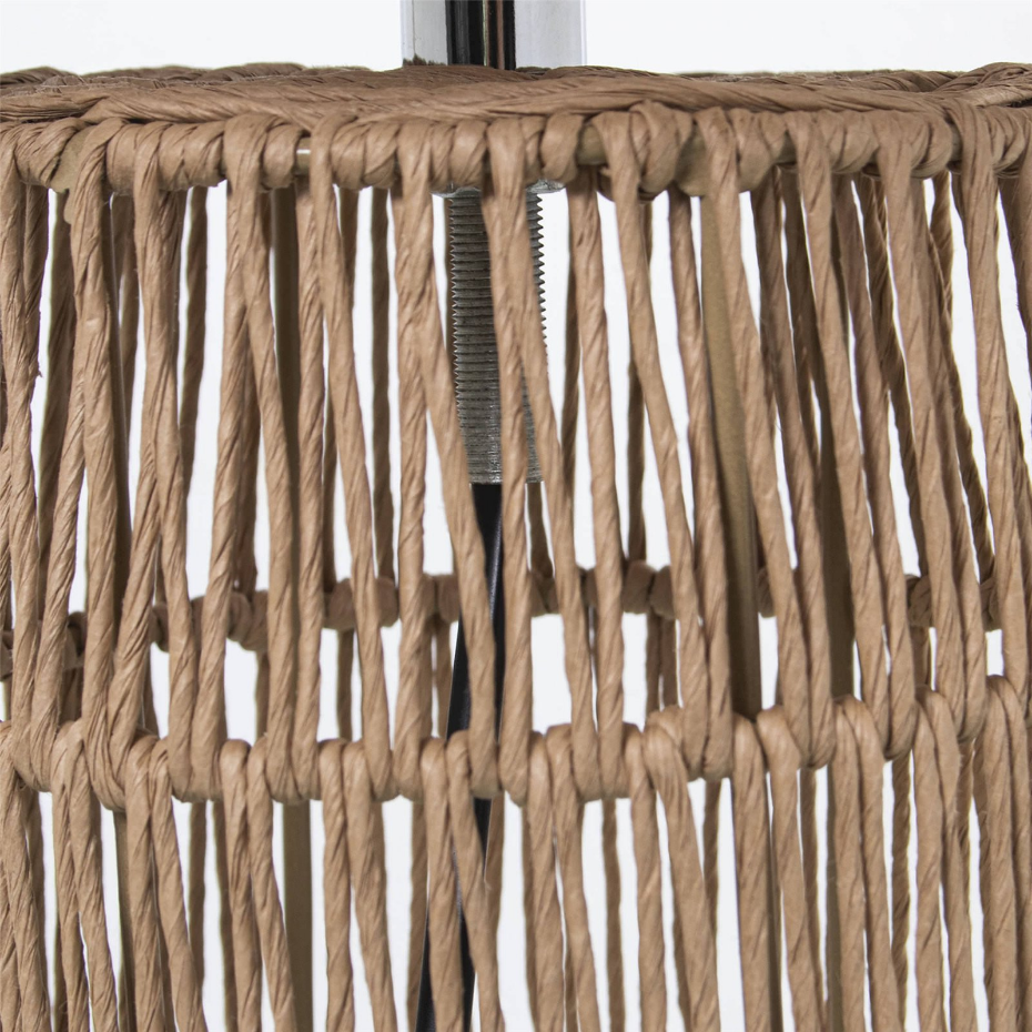 Lampe de table en rotin ajouré