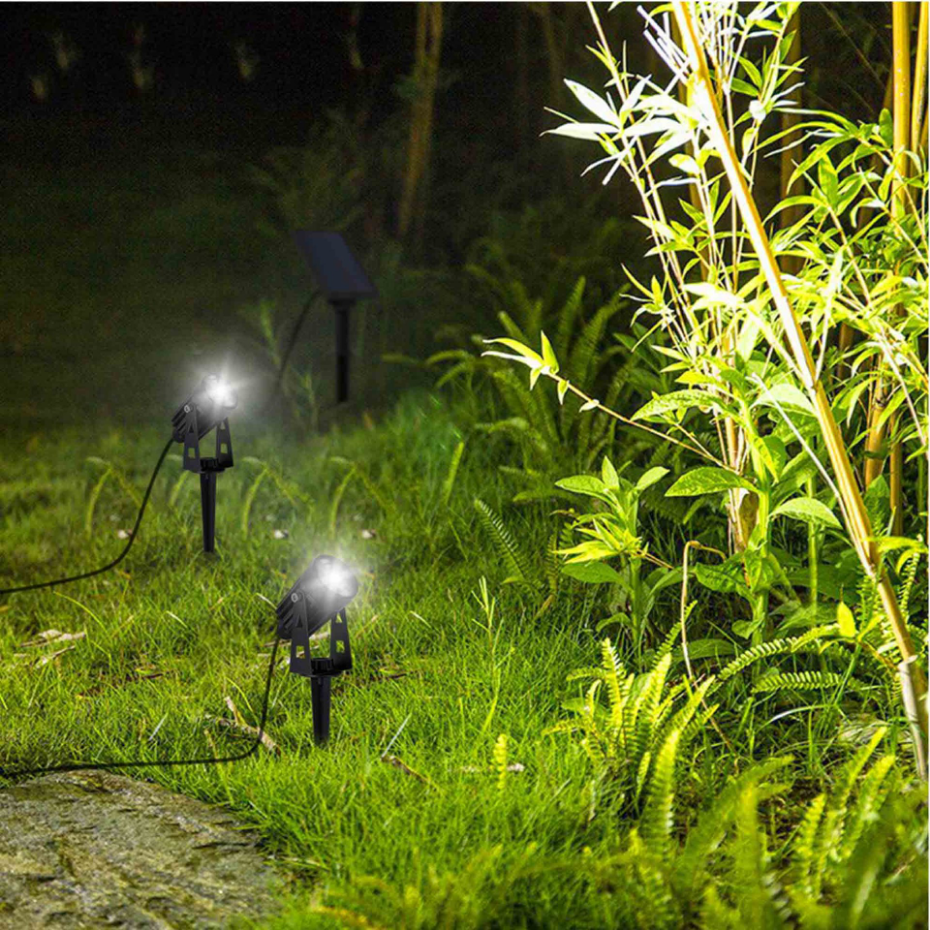 2 Spots solaires connectés ROUNDY Blanc froid 200LM